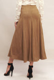Elegant A-Line Maxi Skirt