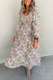 Floral Smocked Puff Sleeve Dress