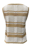 Tie-Front Crochet Sweater Vest