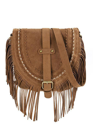 Fringe Detail Crossbody Bag