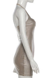 Halter Bodycon Mini Dress
