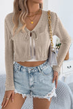 Tie-Front Knit Cardigan