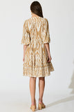 Flowing Printed Casual Dress