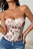 Floral Bustier Tank Top