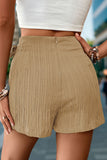 Wrap-Front Skort with Bow Accent
