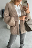 Open-Front Knit Cardigan