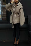 Belted Trench-Style Jacket