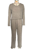 Off-Shoulder Lounge Pants Set