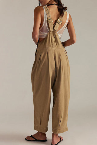 Casual Button-Strap Jumpsuit