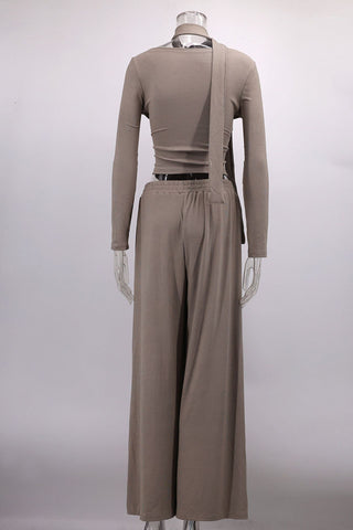 Off-Shoulder Top and Pants Set