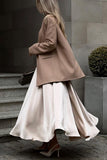 Elegant A-Line Midi Skirt