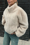 Cozy Stand Collar Jacket