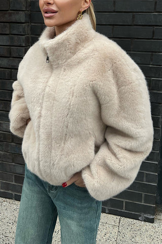 Cozy Stand Collar Jacket