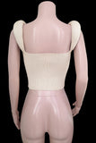 Knitted Sleeveless Crop Top