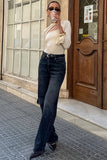 Cut-Out Long Sleeve T-Shirt