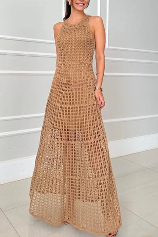 Elegant Crochet Casual Dress