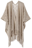 Open-Front Fringe Shrug