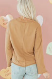 Heart Pattern Casual Sweatshirt