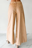 Polka Dot Wide-Leg Casual Pants