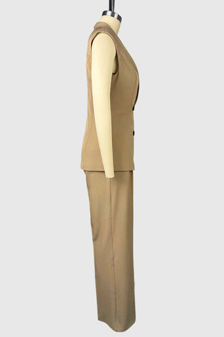 Double-Breasted Pants Set