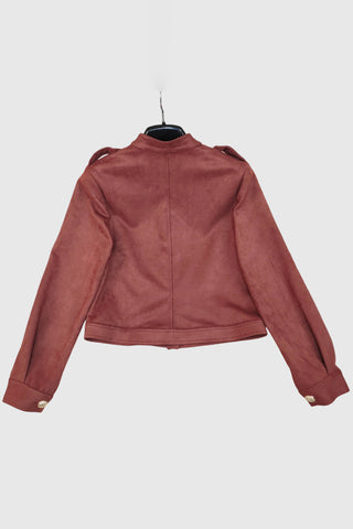 Button-Front Military Style Jacket