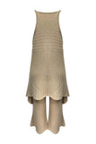 Sleeveless Asymmetric Pants Set