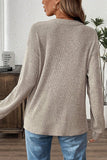 Ribbed Henley Sweater