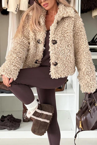Cozy Textured Button-Up Jacket