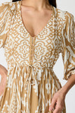 Flowing Printed Casual Dress