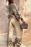 Leopard Print Two-Piece Set