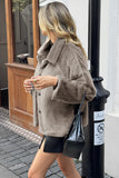 Chic Button-Front Short Jacket