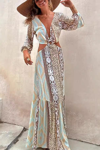 Elegant Cut-Out Maxi Dress