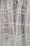 Tiered Lace Overlay Midi Skirt