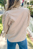 Striped Tie-Sleeve Blouse