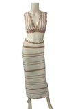 Striped Two-Piece Skirt Set