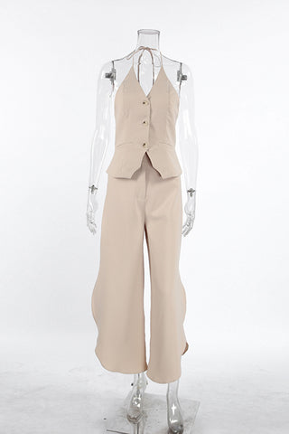 Chic Halter Pants Set