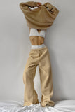 Relaxed-Fit Drawstring Casual Pants