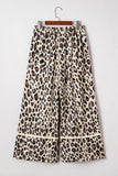 Leopard Wide Leg Pants