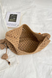 Handmade Beaded Handle Tote Bag