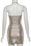 Halter Bodycon Mini Dress