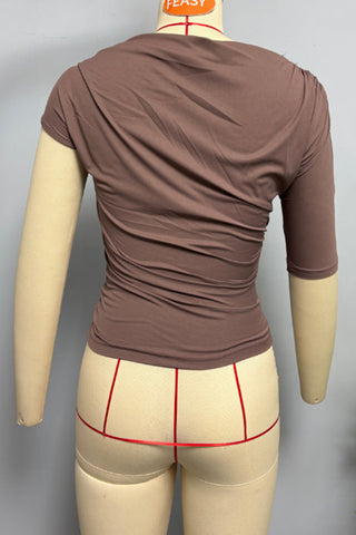 Asymmetric T-Shirt with Ring Detail