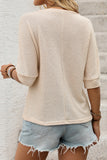 Floral V-Neck Knit Top