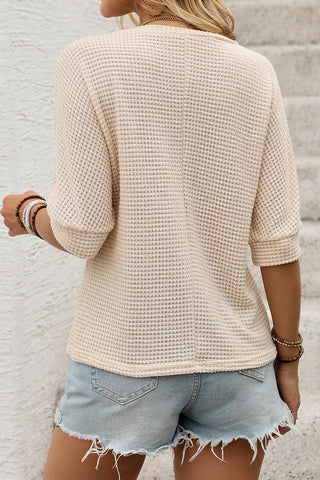 Floral V-Neck Knit Top