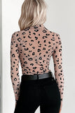 Chic Animal Print Bodysuit