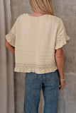 Ruffle Sleeve Casual Top