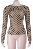 Polka Dot Long Sleeve Top