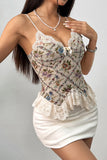 Lace-Trim Floral Camisole
