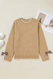Bow-Accent Casual Sweater