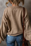 Pearl-Embellished Knit Sweater