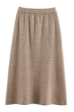 Elegant Two-Piece Skirt Set with Knit Details